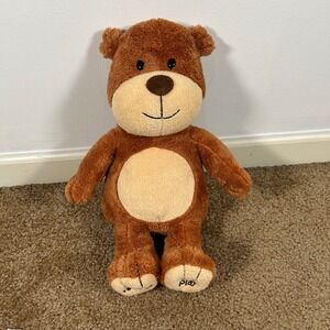 Hallmark Record a Name Singing‎ Bear 12 inch Plush Stuffed Animal Brown